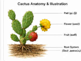 Cactus Anatomy Diagram